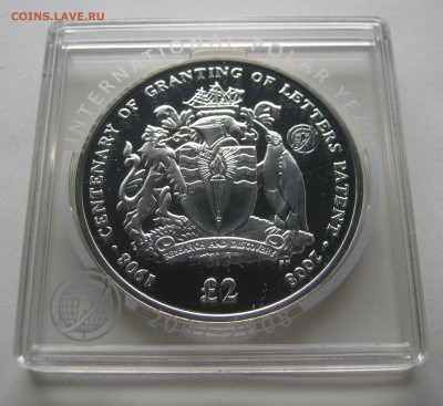 Британская АНТАРКТИКА 2 фунта 2008. ПРУФ. Серебро. - 203.JPG