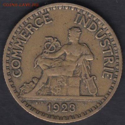 Франция 2 франка 1923 до 21.11.2015 21-30 - 222