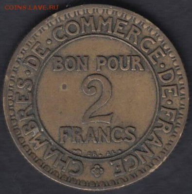Франция 2 франка 1923 до 21.11.2015 21-30 - 111
