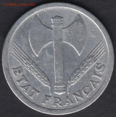 Франция 2 франка 1943 до 21.11.2015 21-30 - 222