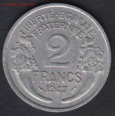 Франция 2 франка 1947 до 21.11.2015 21-30 - 111