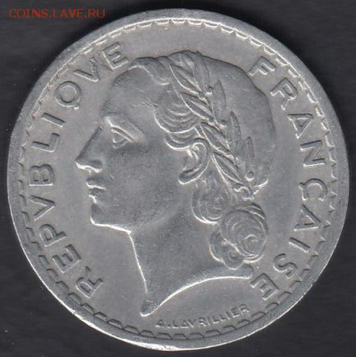 Франция 5 франков 1948 до 21.11.2015 21-30 - 222