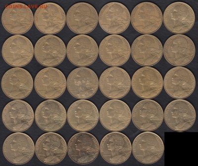 Франция 20 сантимов 1963-1997 29 шт. до 21.11.2015 21-30 - 111