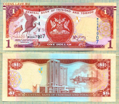 Боны иностранные Unc и aUnc - Тринидад и Тобаго 2006 1доллар 047