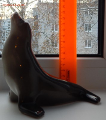 СТАТУЭТКА ФАРФОР ТЮЛЕНЬ (ЛФЗ) до 24.11.15 - DSCN2340.JPG