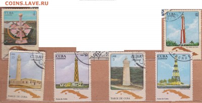 Марки,открытки,конверты на обмен - +Маяки- Куба