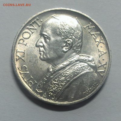 с 200 р. Ватикан 5 лир 1936 aUNC (20.11) - IMAG2547
