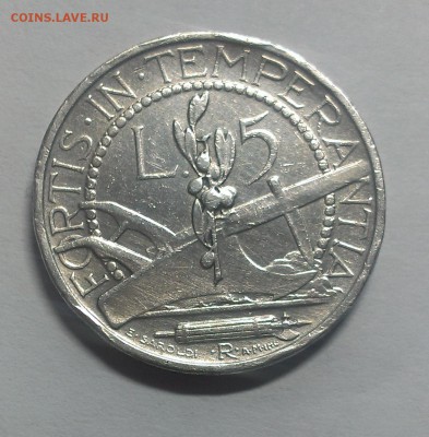 с 200 р. Сан Марино 5 лир 1935 (20.11) - IMAG2552