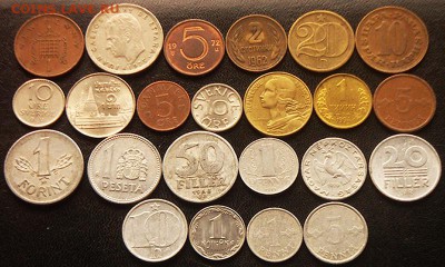 52 разные зарубежные монеты (см. описание). До 21.11_22.12мс - 3