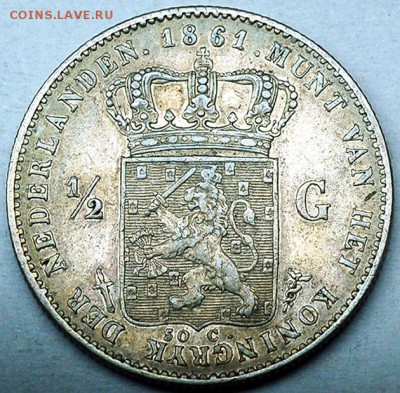 2 гульдена 1861. Серебро; до 21.11_22.16мск - 10504