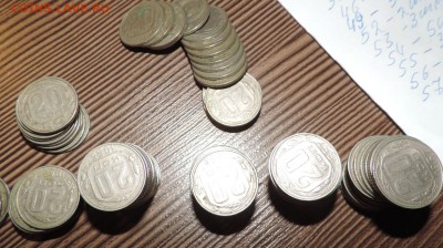 2коп,3коп, 10 коп, 15коп,20 копеек 1946-1957г. 359 шт до 27. - DSCN5758.JPG
