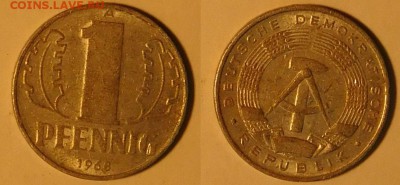 ГДР 1 пфеннинг 1968 год, до 26.11.2015 22-00 мск - 1-1968.JPG