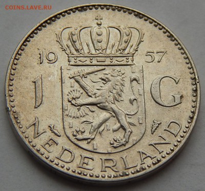 Нидерланды 1 гульден 1957, до 28.11.15 в 22:00 МСК - 4539