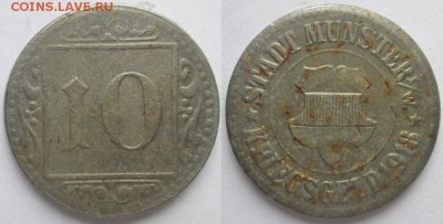 Вопросы и ответы. опознание и другие моменты. - 10 пф. 1918г.  Мюнстер (разновид.)