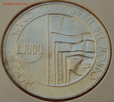 Сан-Марино 1000 лир 1986 ЧМ по футболу, до 29.11.15 в 22:00 - 4023