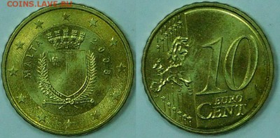 Мальта, 0.37 евро 2008 год, до 29.11.2015 г. 22-00 - Мальта10-08.JPG