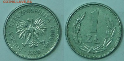 Польша 1 злотый 1986, неплохой, до 29.11.2015 22-00 - 1зл1986.JPG