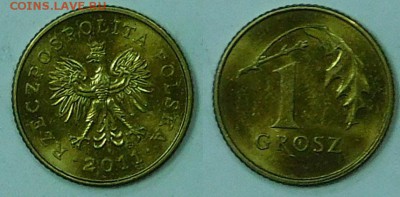 Польша 1 грош, 3 шт., разные, до 29.11.2015 22-00 - 1гр2011.JPG