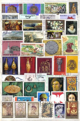Марки мира Живопись,искусство и др.156шт до 25.11 22.00мск - Марки мира 156шт-2