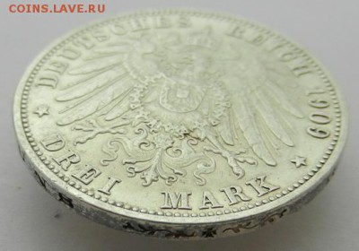 3 Марки Германия 1909 Пруссия - 3 марки_1909_Рб