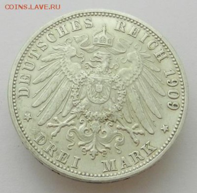 3 Марки Германия 1909 Пруссия - 3 марки_1909_Р
