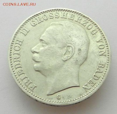 3 Марки Германия 1909 Пруссия - 3 марки_1909_А