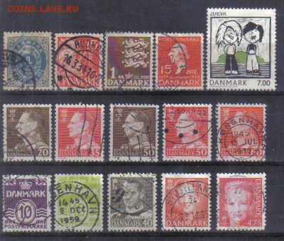 Марки Дании до 25.11 22.00мск - Марки Дании