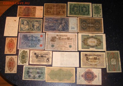 Германия. лот из 21 разных банкнот (25.11) - P1015223.JPG