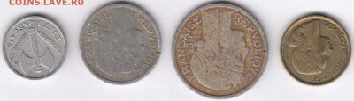 Франция 0.5, 1, 2, 10 франков 1942-1955 С РУБЛЯ до 29.11в22ч - франция 4шт-1.JPG