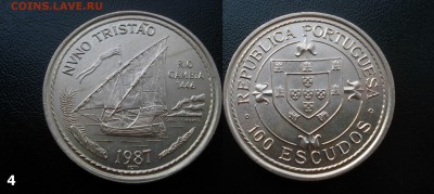 набор Португалия 100 эскудо 1-й выпуск 1987-88 гг. КОРАБЛЬ - 100 эскудо 1987 Тристао