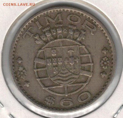 Порт.Тимор 60 сентаво 1958 до 30.11.15 в 22.00мск (Б173) - 4-пт1