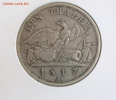 Пруссия. 1 талер 1817 г. Вильгельм III  27.11.2015   22-00 - IMG_0514.JPG