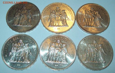 Франция. 50 франков. "ГЕРКУЛЕС" 1974-1979г., 6шт. uUNC! - 100_3741.JPG