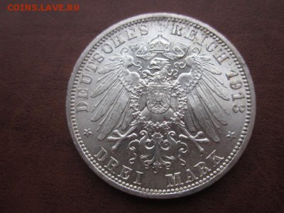 1913 Пруссия, 3 М, серебро, до 30.11 в 22-15 мск - IMG_3795.JPG