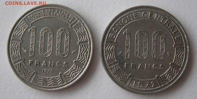 АФРИКА (КОНГО,ГАБОН,ЦАР) 50,100 франков 1971-1976 гг. - 005.JPG