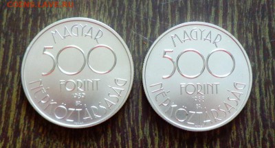 ВЕНГРИЯ - ЧМ по футболу в Италии наб. 2 шт, до 1.12, 22.00 - Венгрия ЧМ по футболу 2 монеты 500ф серебро-1