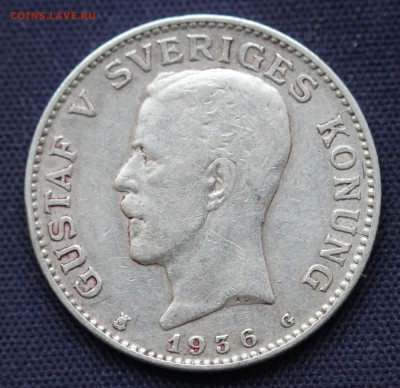 С 1 руб. ШВЕЦИЯ 1 крона  1936г. ГУСТАВ -V до 1.12. в 22-00 - IMG_8967.JPG