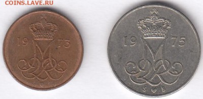 Дания 5 и 10 эре 1973 и 1975 С РУБЛЯ до 30.11 в 22:00 - danmark-2.JPG