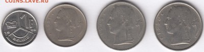 Бельгия 4 шт по 1 и 5 франков 1949-1989 С РУБЛЯ до 30.11 в22 - бельгия-1.JPG