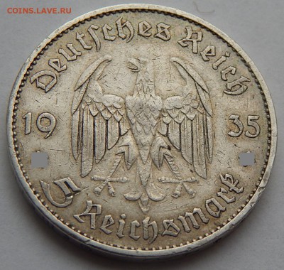 Германия 5 марок 1935 Кирха, до 03.12.15 в 22:00 МСК - 4554