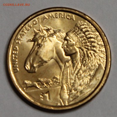 1$ США Сакагавея 2012 Индеец с лошадью до 30.11 номинал - IMG_5234.JPG