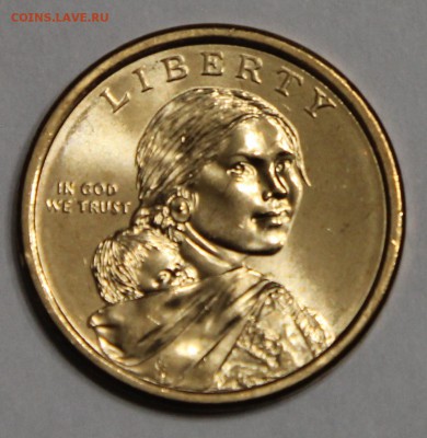 1$ США Сакагавея 2012 Индеец с лошадью до 30.11 номинал - IMG_5232.JPG