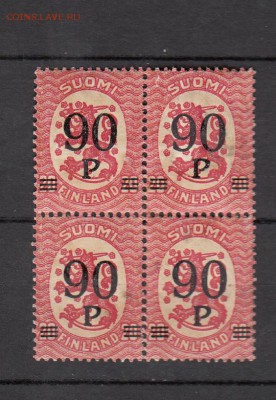 Финляндия 1921 надпечатка кварт - 43