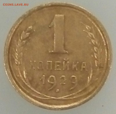 1 копейка 1929, Хорошая, до 29.11.15 22:00 по Мос - P51128-001147-001