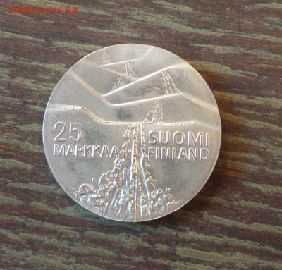 ФИНЛЯНДИЯ - ЛЫЖНИК до 4.12, 22.00 - Финляндия 25 марок лыжник серебро -1