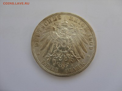 Германия, иностранщина (наборы, на вес, евро), царизм, СССР. - 3 марки Пруссия 1909 - 1.JPG