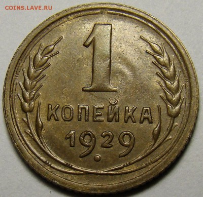 1 копейка 1929 ( см. фото ) до 22.00 мск 03.12.15 - DSC05522