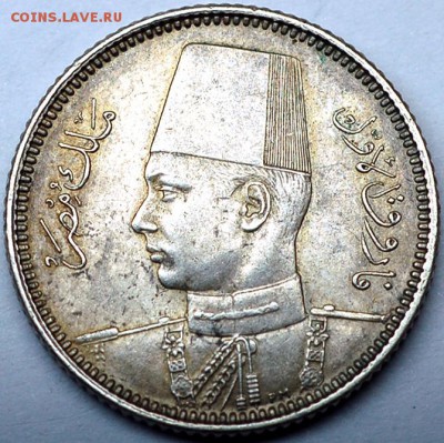 Египет_2 пиастра 1937. Отличное серебро; до 29.11_22.42мск - 10659