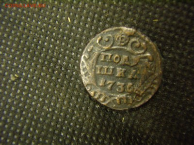 Полушка 1736 год Анна Иоановна - PB290025.JPG