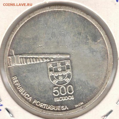 Ag ПОРТУГАЛИЯ 500 ЭСКУДО 1999 МАКАО ДО 03.12 В 22Ч (Б213) - 5-п500э1